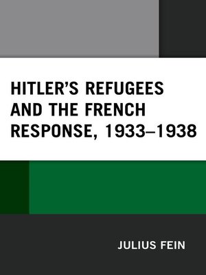 cover image of Hitler's Refugees and the French Response, 1933–1938